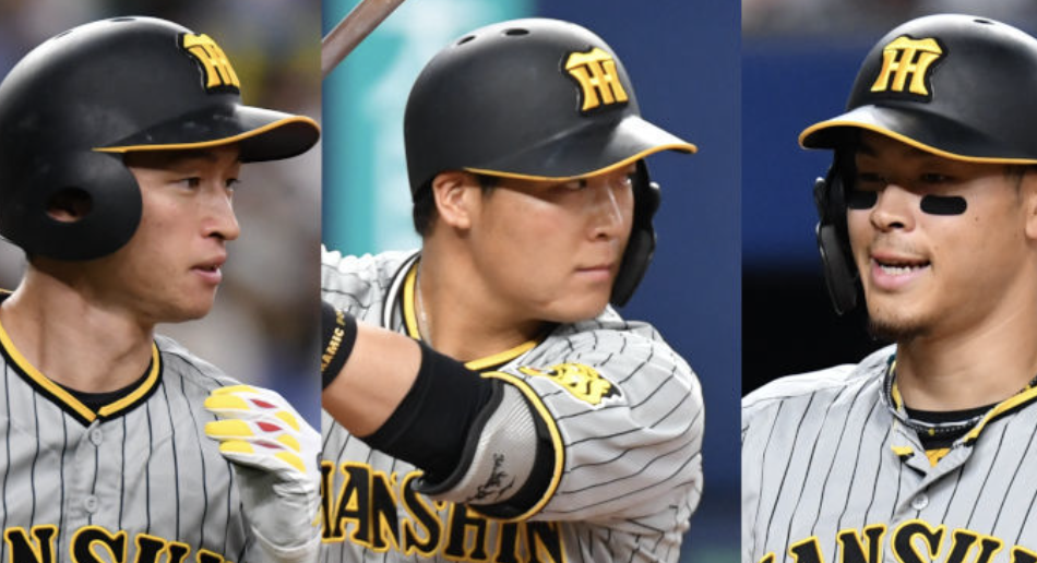 阪神、主力選手のWAR 佐藤 7.2 森下 6.0 近本 5.2 中野 4.2