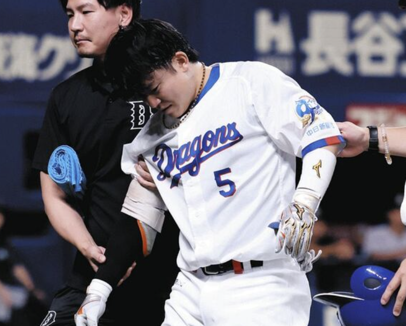 【悲報】中日ドラゴンズ村松、巨人に破壊される