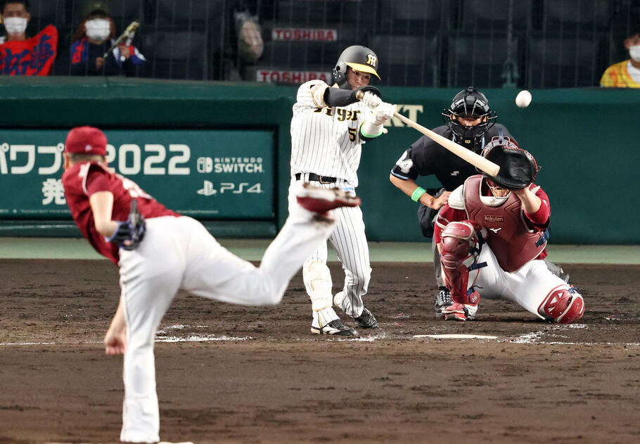 【阪神】中野拓夢20打席ぶりヒットは楽天田中将大から　８戦ぶりマルチ安打もマーク