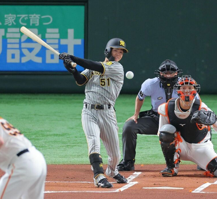 【阪神】中野、３安打＆２四球で５出塁　ＤｅＮＡ・佐野に次ぐセ２位１２４安打