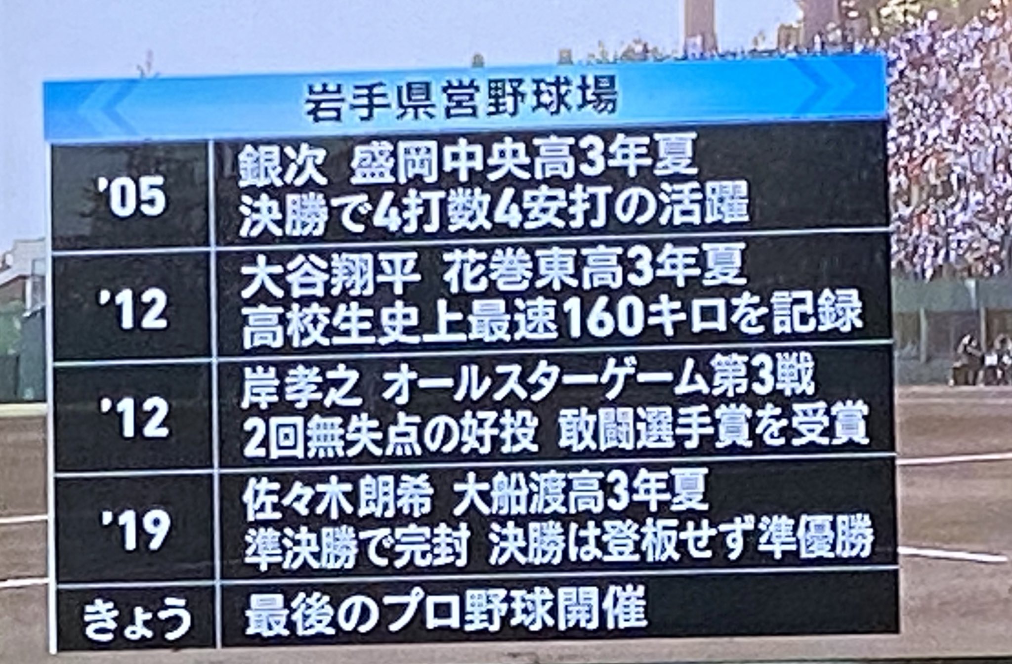 【悲報】ここ数年の岩手県営野球場で起きた出来事、いくらなんでもヤバすぎる…