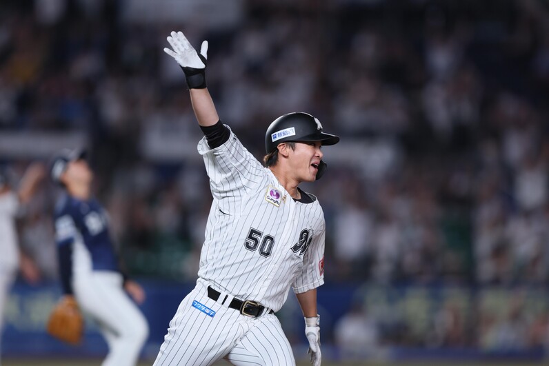 ロッテ石川慎吾