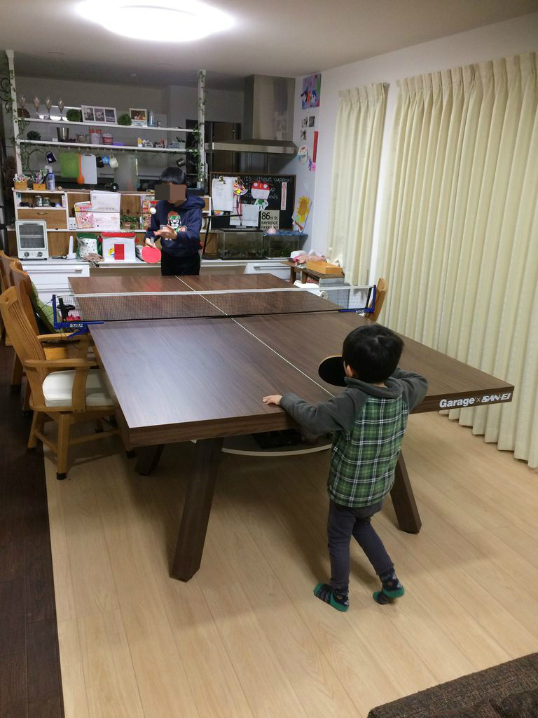 ❤自宅のダイニングテーブルや職場の会議テーブルが卓球台に早変わり♪❤卓球セット