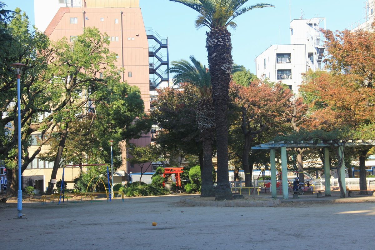 高津宮神社の参道 熊野街道 中央区2 大阪市 農人橋 安堂寺町 エナガ先生の講義メモ
