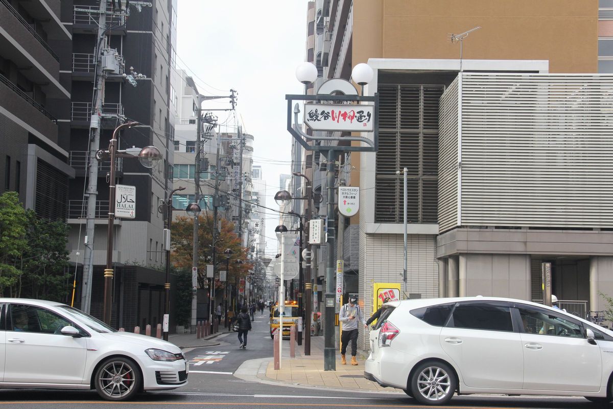 長堀 橋 自転車