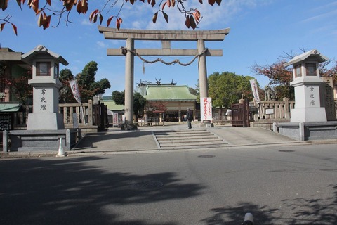 生國魂神社の表門鳥居