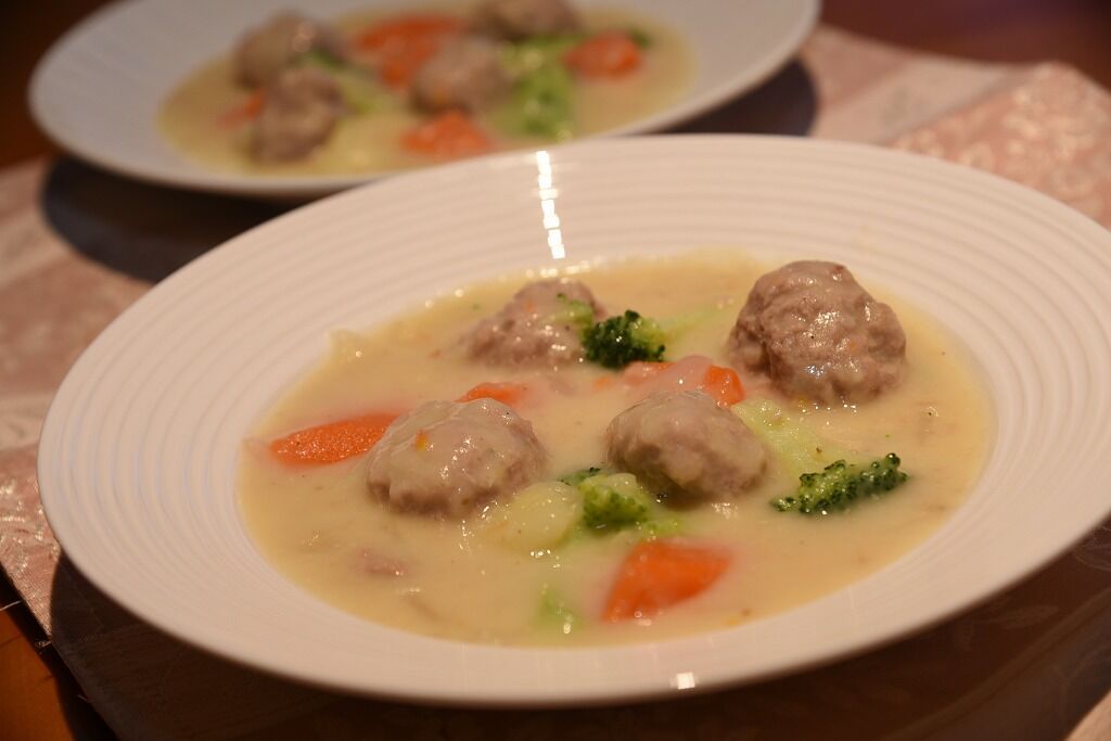 ミートボールのクリームシチュー My Dining おうちごはん 久留米料理教室