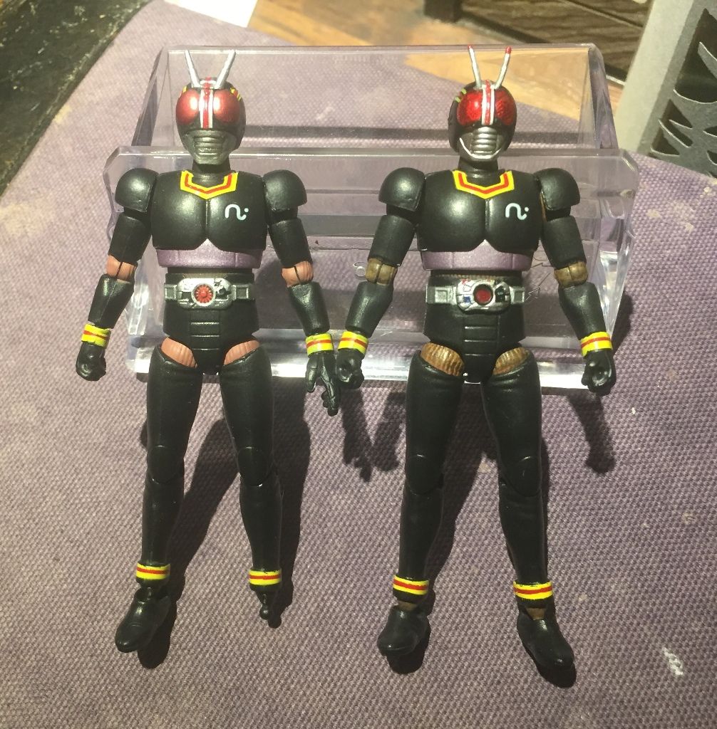 Shodo 仮面ライダーブラック プチ改造 たぬき工房