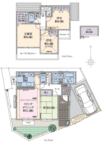 ２階建ての間取り図 No 1 マイホームプランの参考に マイホームプランニング 間取り図を考えよう
