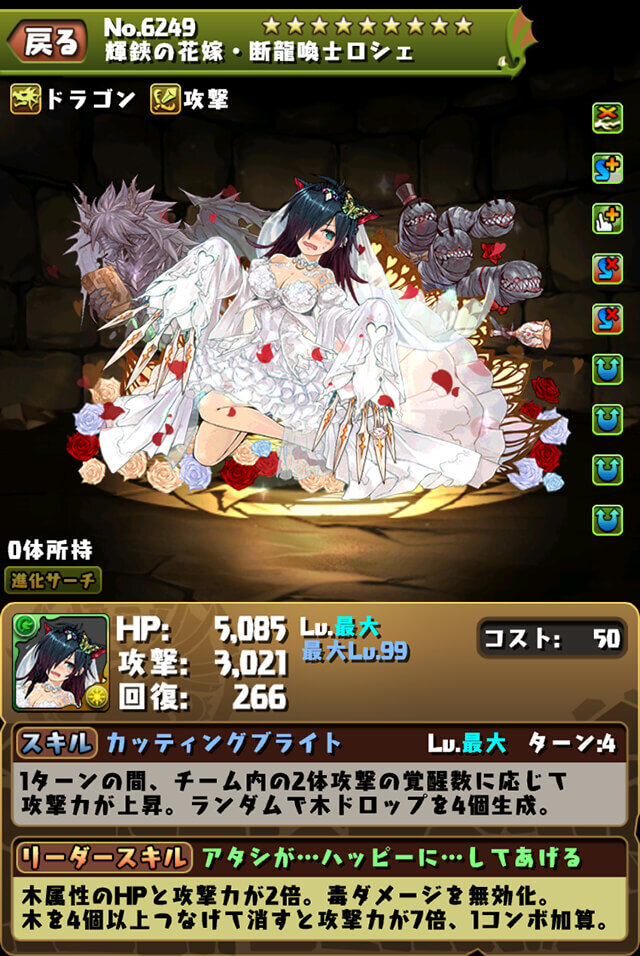 パズドラ 花嫁ロシェのlsはまじで何なん なぜ木リーダーは雑魚ばかり実装するのか スマホアプリ攻略まとめアンテナ