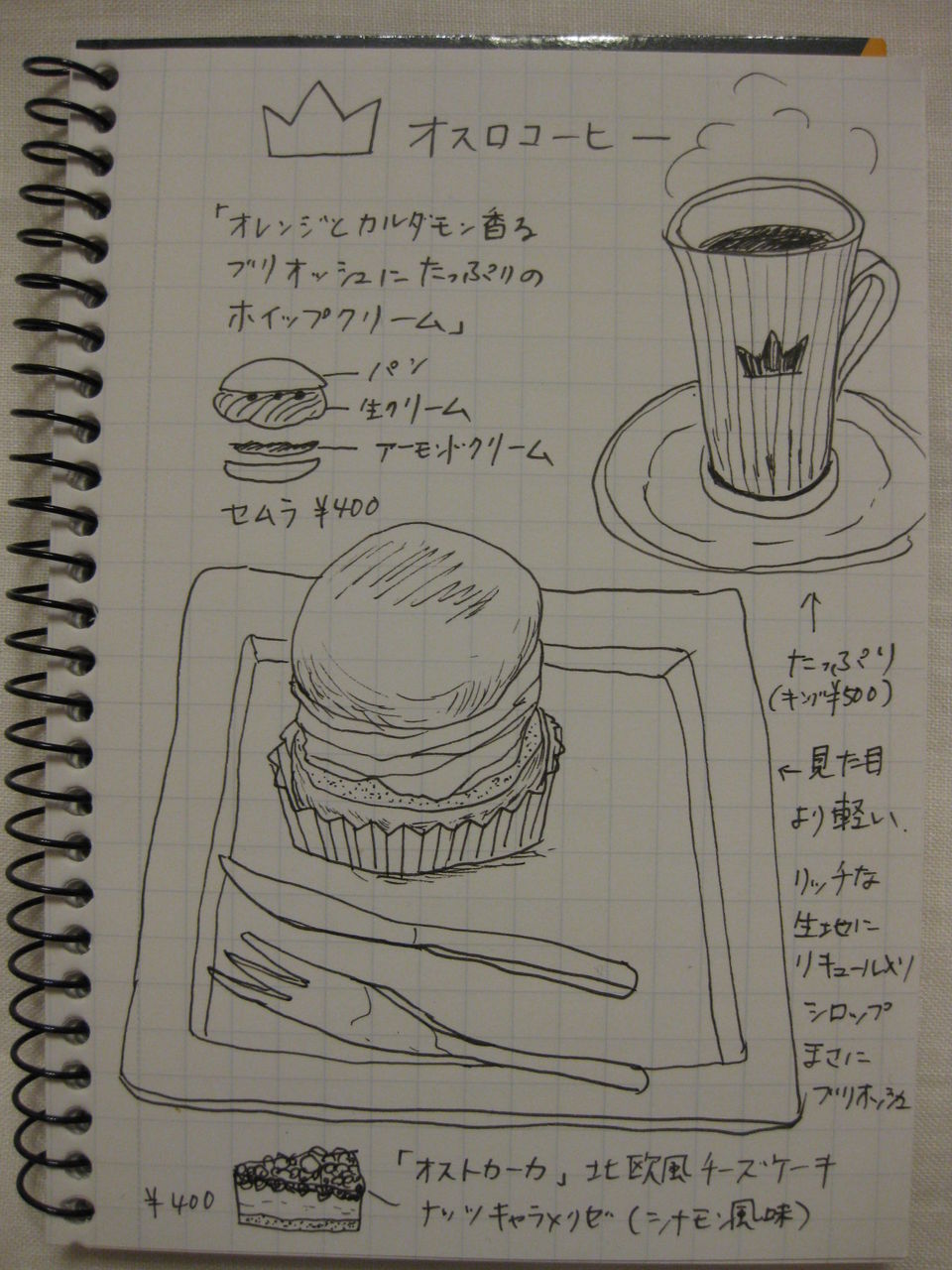 オスロコーヒーのセムラを食べました 手仕事が好きな事務員の日々のくらし オスロコーヒーのセムラを食べました 手仕事が好きな事務員の日々のくらし