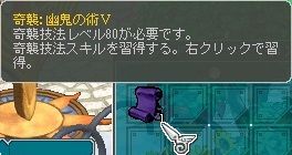 1月15日幽鬼の術Ⅴ