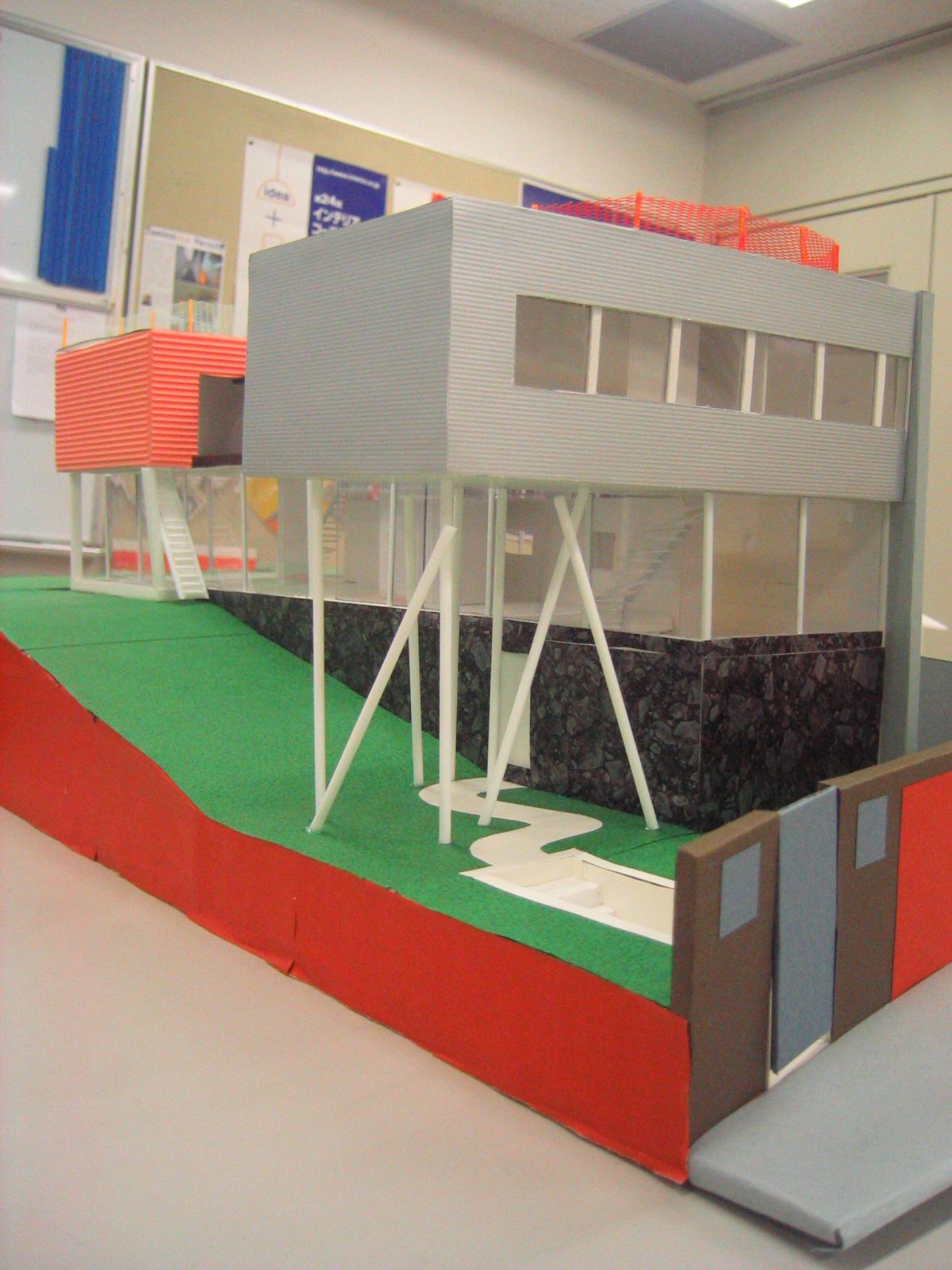 建築模型 課題製作作品 外観模型 BOSSBLOG：住宅模型｜T-PLAN