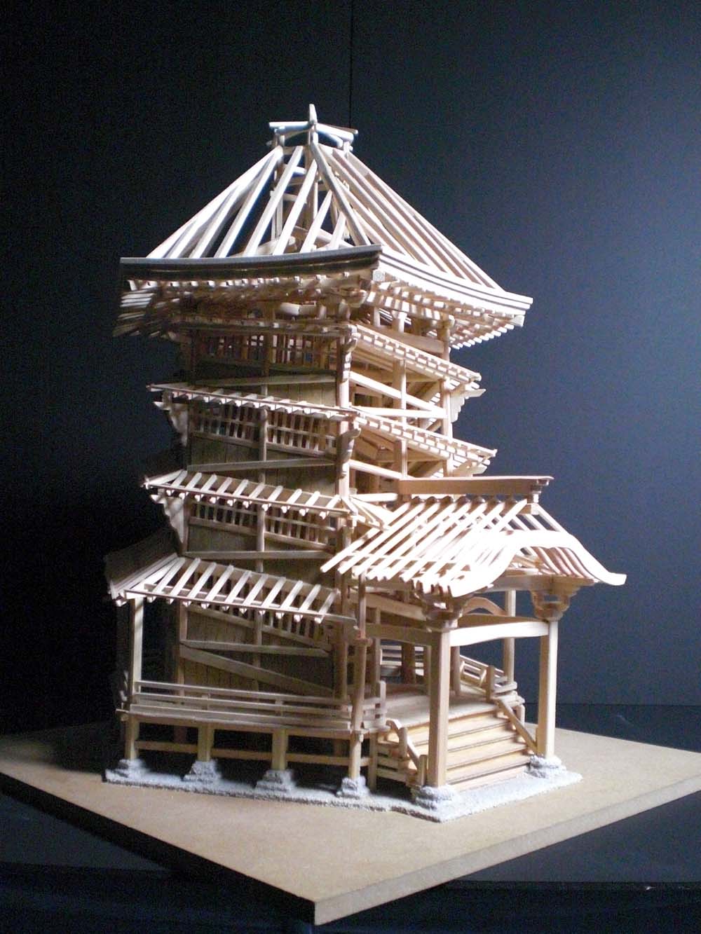 会津さざえ堂模型