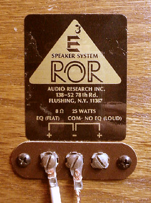希少 Audio Research ROR E3 小型モニタースピーカー AUDIO RESEARCH INC. ROR E3 STUDIO MONITOR MIXING SPEAKERS