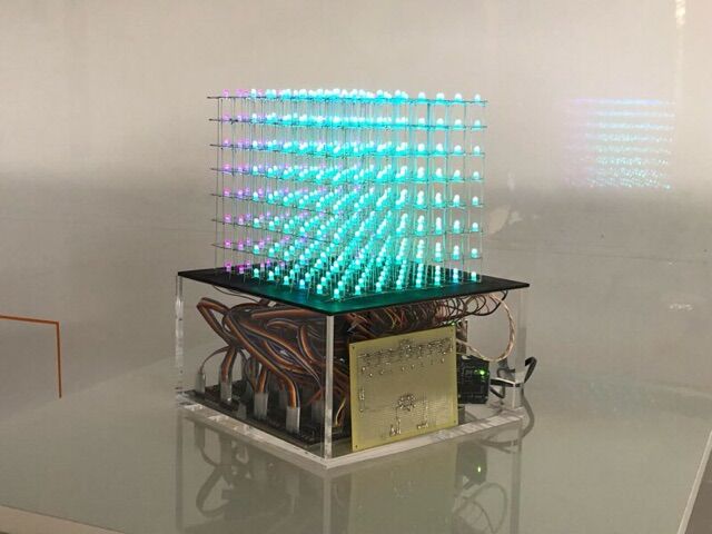 RGB LED CUBE(8×8×8) : 電子・電気科(電子工学/ホーム RGB LED CUBE(8×8×8) : 電子・電気科(電子工学/ホーム