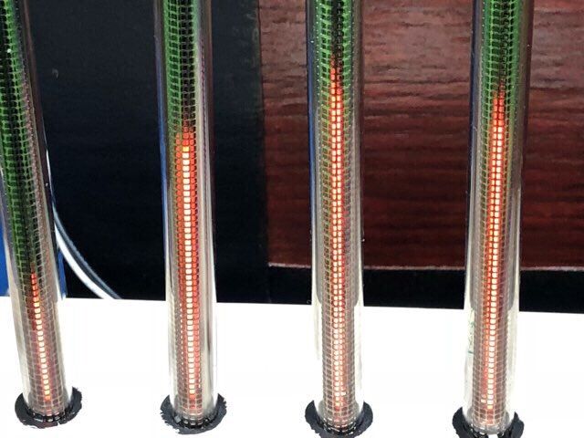ニキシー管を使用したオーディオレベルメーター : 電子・電気科