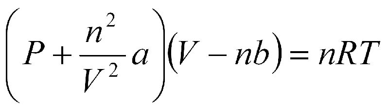 実在 気体 の 状態 方程式