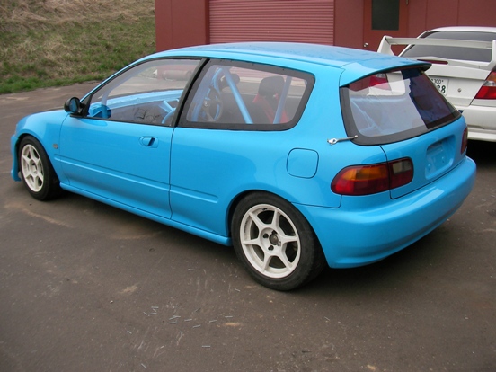 シビック EG6 右クォーターガラス