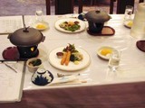 スキー実習の食事