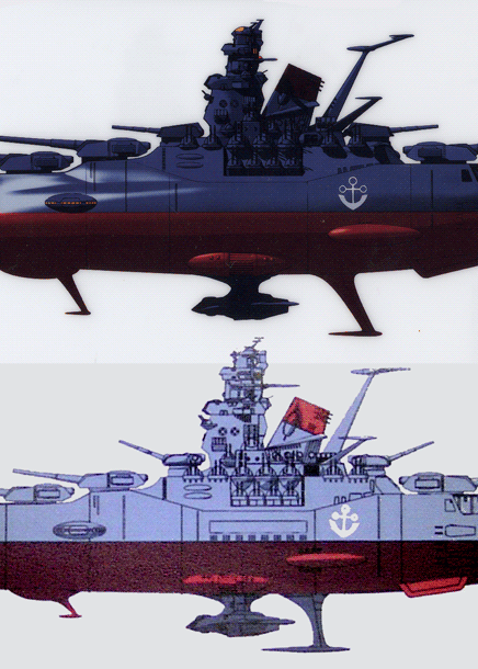 くじら軍曹の航海日誌 宇宙戦艦ヤマト設定篇 復活篇 Cgモデルを過去モデルと くらべて見た