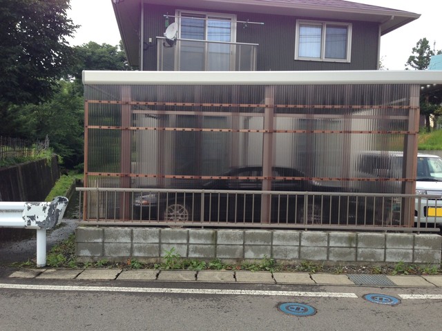 カーポートのサイドパネル取り付け2日目 だらだら走ろうよ