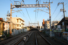 阪急下新庄駅 立体交差工事前