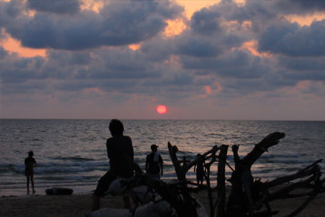チャオラオ海岸 夕日