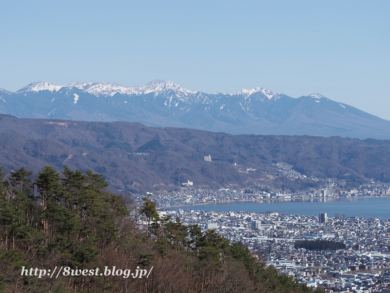 諏訪湖と南八ヶ岳