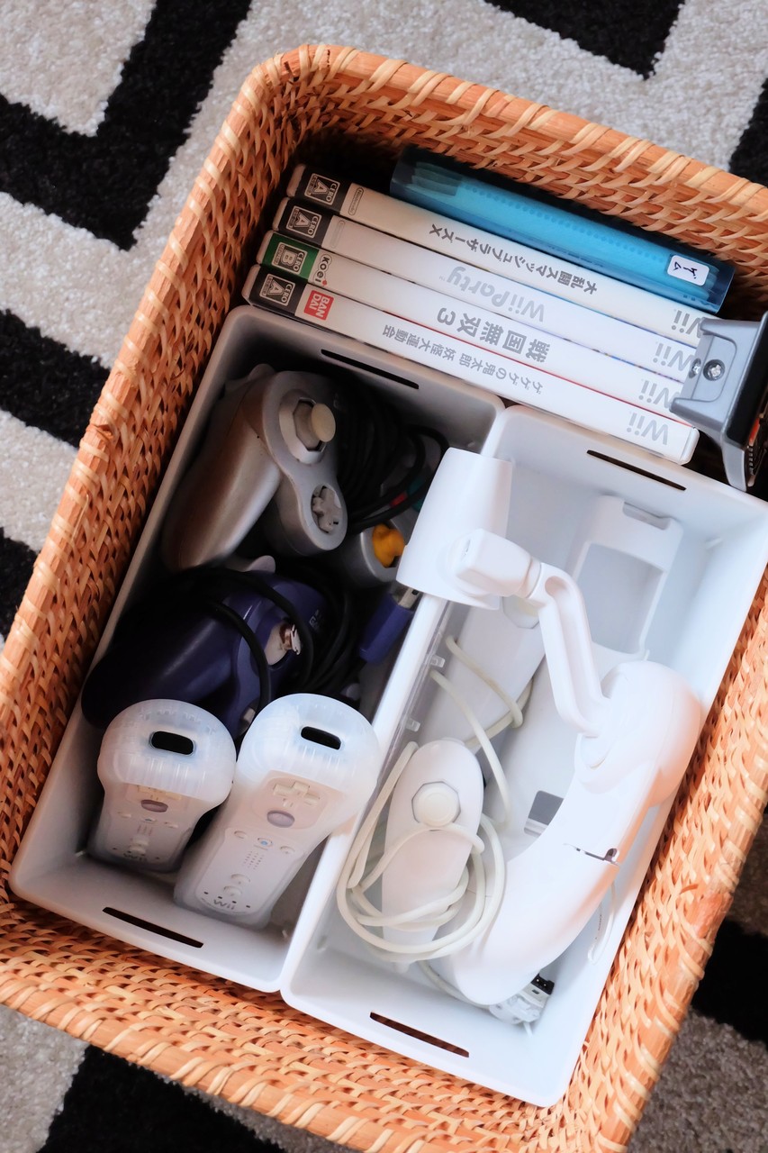 セリアの真っ白ボックスと無印収納がピッタリで感動！子供部屋お