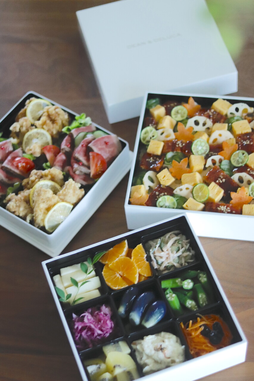 DEEN and DELUCA 重箱 三段重 運動会にディーンアンド デルーカのお重で