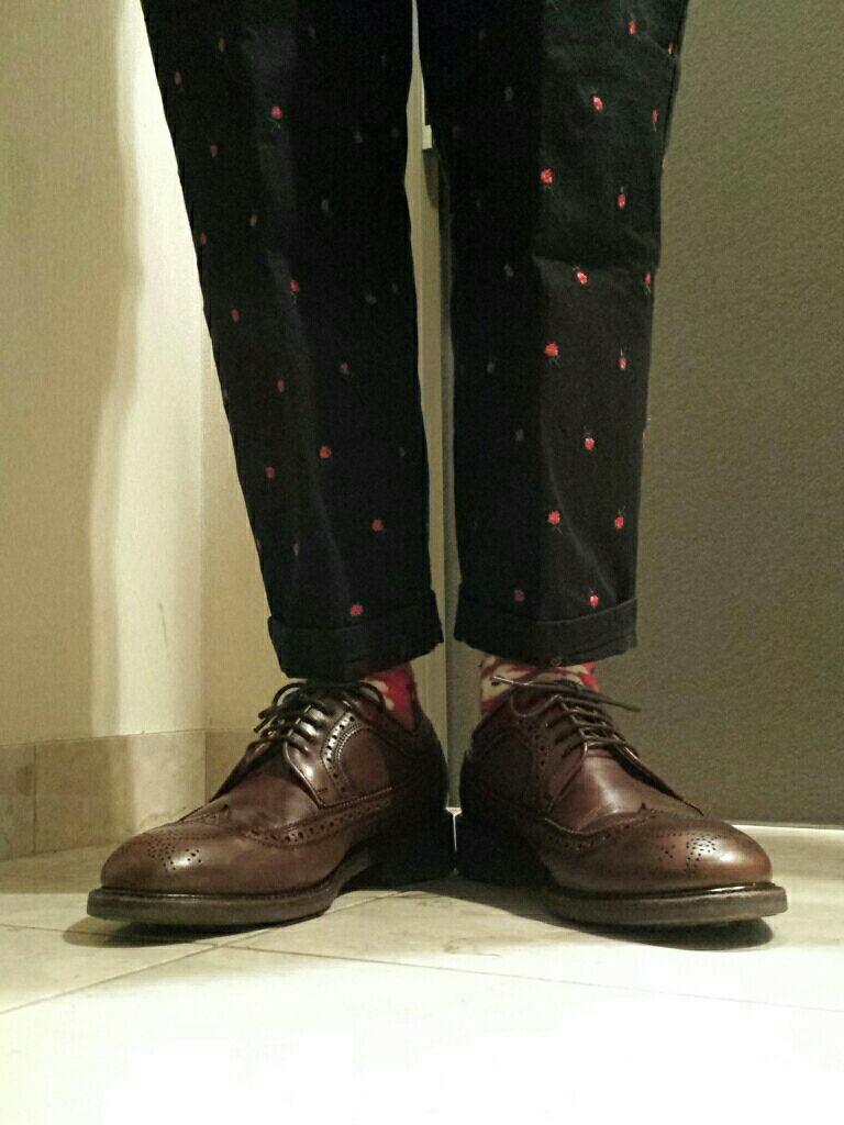 Bow Tie Matthews Derby 靴からコーデ