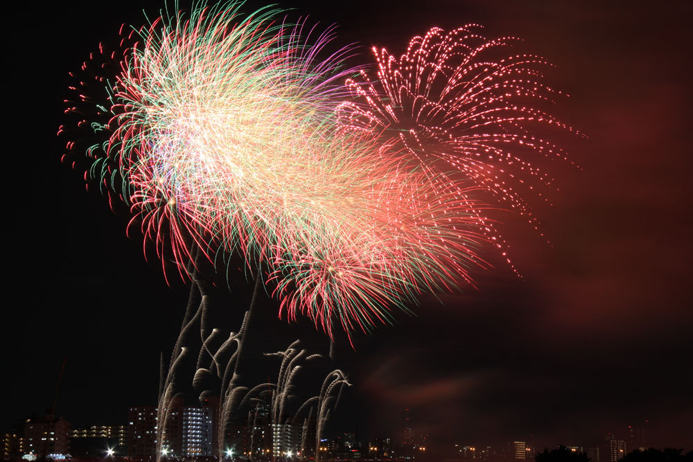 足立花火大会17 スタート 四季の風2