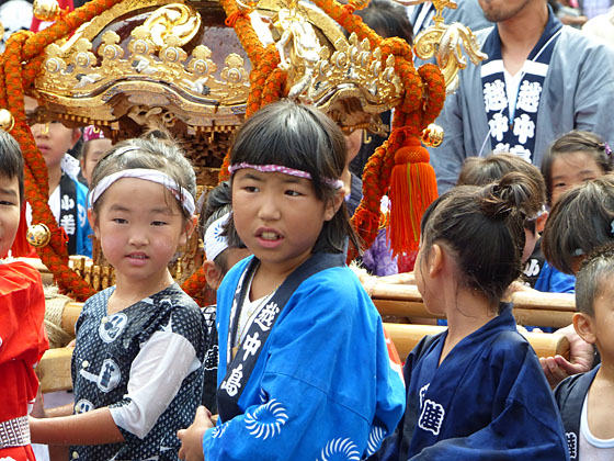 水かけ祭り 子供みこし連合 四季の風2