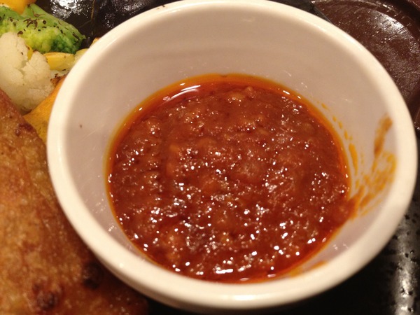 サーモンの黒豆ガーリックソース添え レシピ