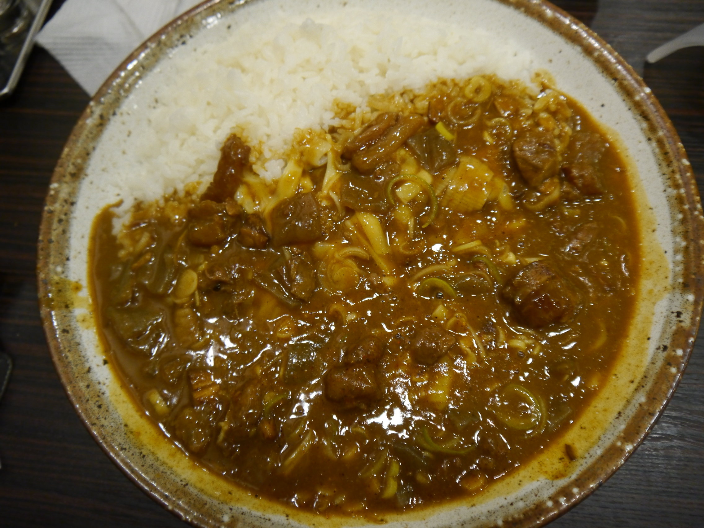 牛すじ煮込みカレー ｃｏｃｏ壱番館 Nabegonの金魚のあぶく