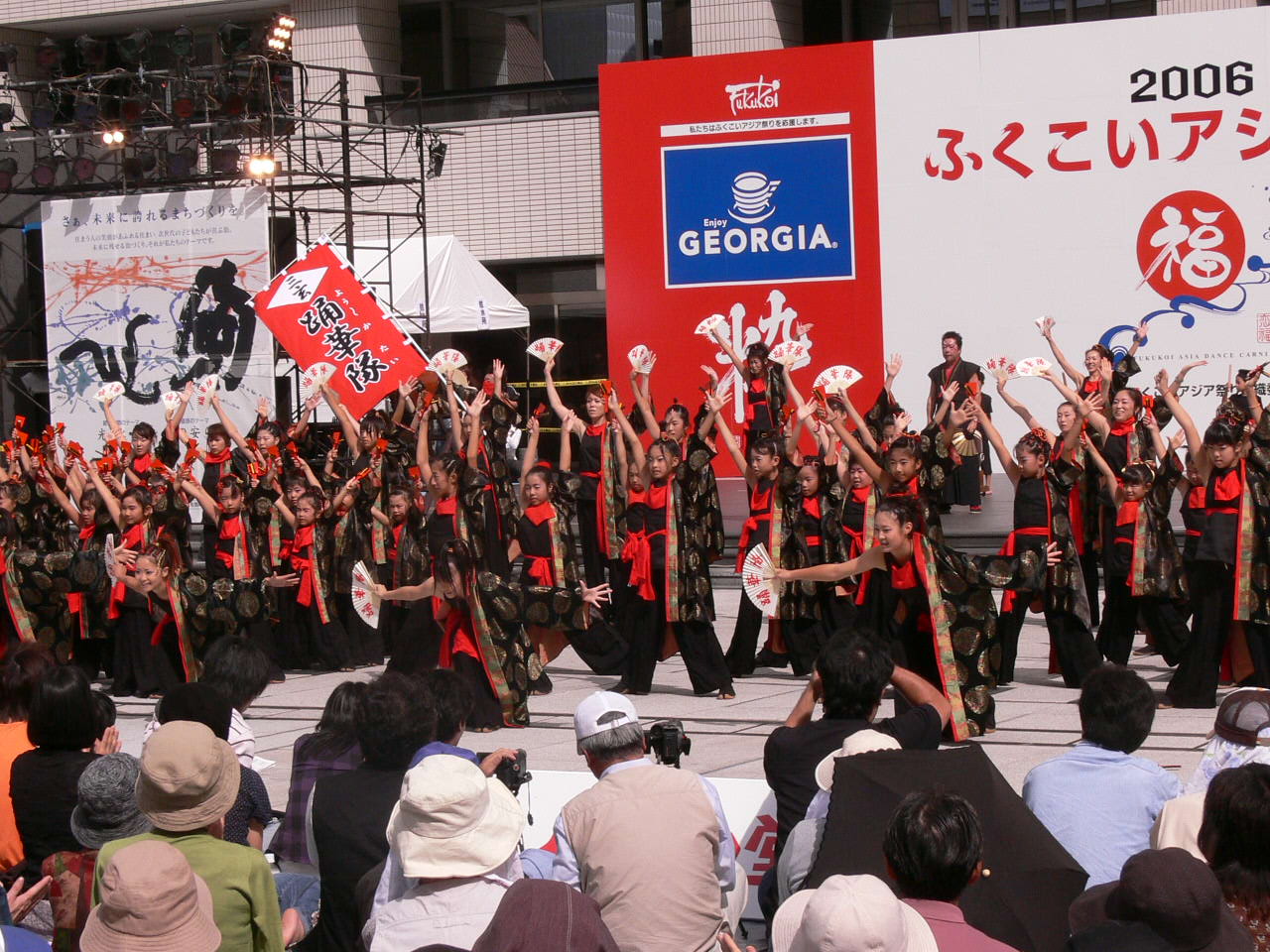 祭雑感 ふくこいアジア祭 Nabegonの金魚のあぶく