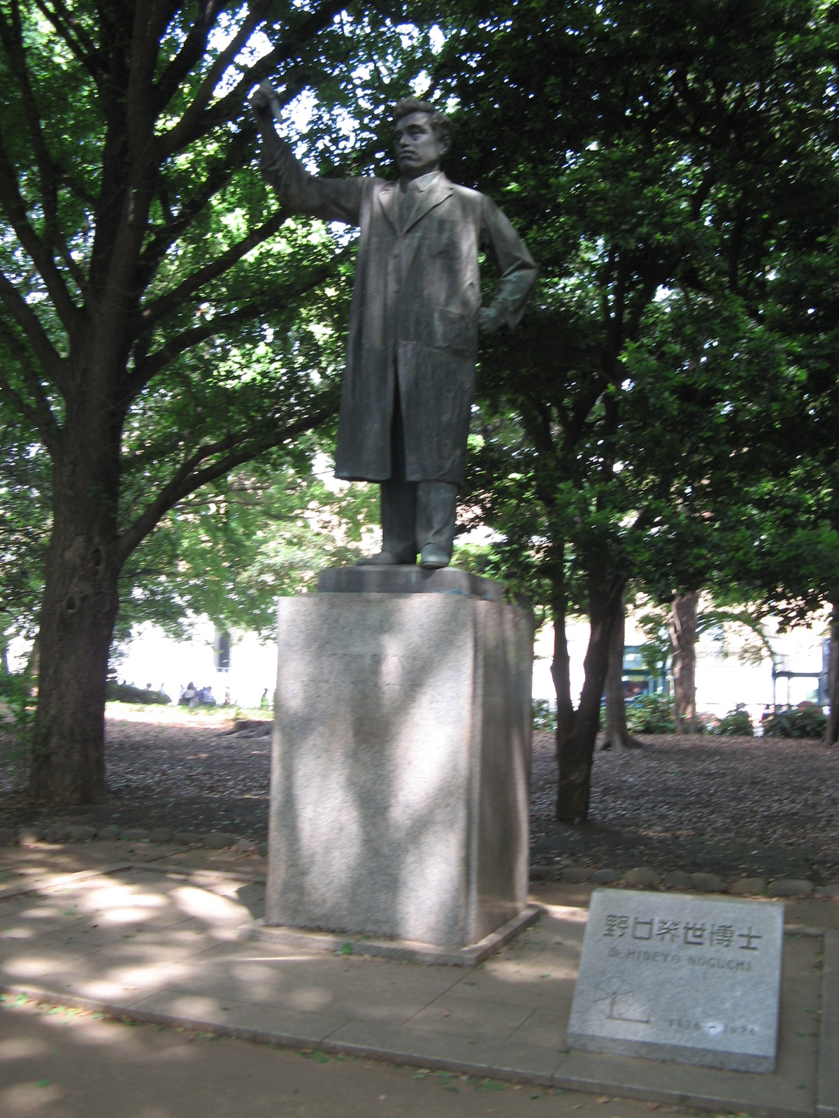 08 07 02 野口英世 像が上野公園に としょくん 紙芝居ボランティア の 窮窮自適 日記 暮らしの便り