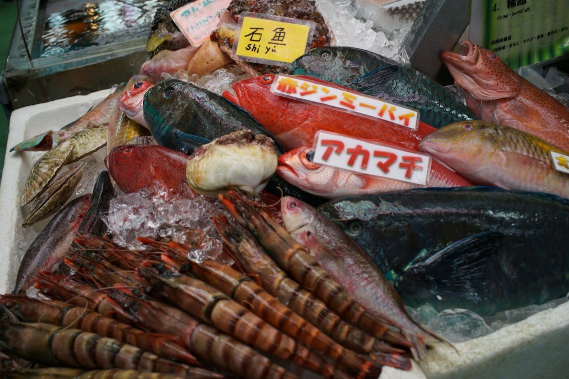 沖縄食べ歩き 牧志公設市場の食堂で買ったばかりの魚とオリオンビール三昧 B型だもの 沖縄食べ歩き 牧志公設市場の食堂で買ったばかりの魚とオリオンビール三昧 B型だもの