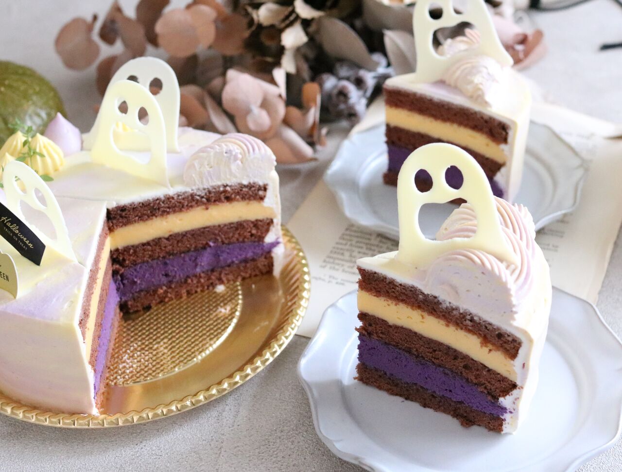 紫芋のハロウィンデコレーション レシピあり イロトリドリ