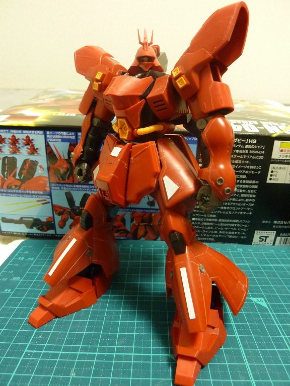Hguc サザビーを制作 スジ彫りとディテールアップ Nachi Colle
