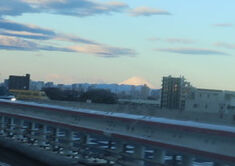 首都高から富士山