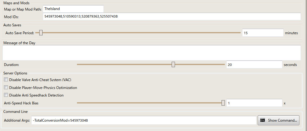Fark Server Managerのメモ なふてん