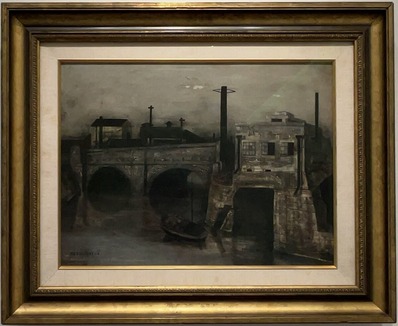 松本竣介「運河風景」1943