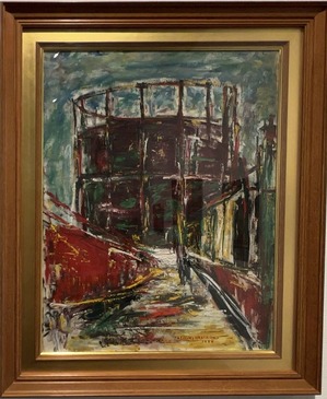長谷川利行「タンク街道」1930