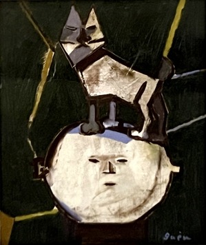 猪熊弦一郎「猫と頭」1952