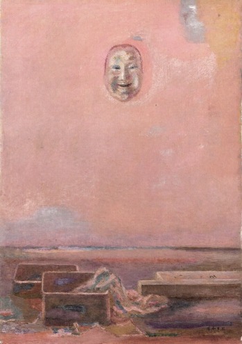 坂本繁二郎「壁」1954