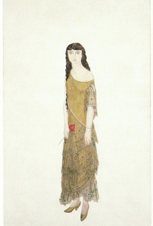 藤田嗣治「アンナ・ド・ノアイユの肖像」