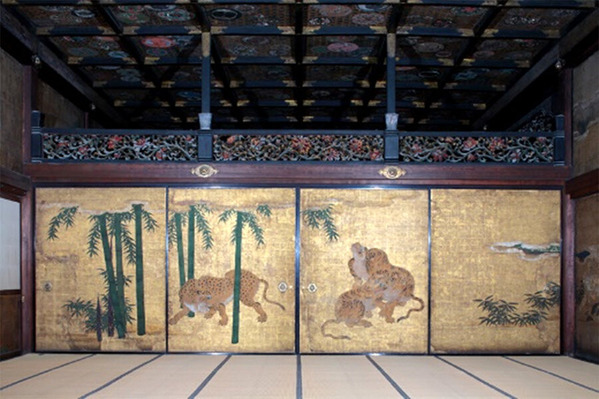 二の丸御殿　遠侍 三の間 《竹林群虎図》