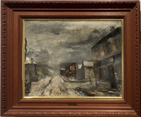 佐伯祐三「パリ雪景」1925